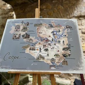 Mapa ilustrado de Caspe